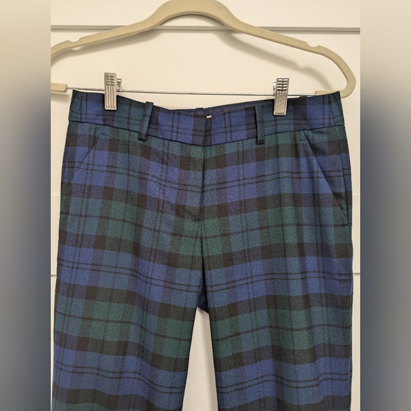 J.Crew Women's Blue and Green Trousers - Picture 9 of 11